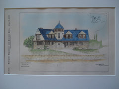House for Dr. F. Danne (View from the Harbor) , Bristol, RI, 1897, Clarke & Spaulding