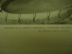 Frederick H. Cossitt Memorial at Colorado College , Colorado Springs, CO, 1915, Mr. Maurice B. Biscoe