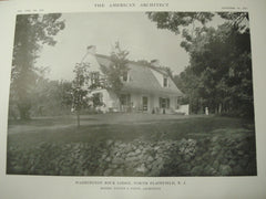 Washington Rock Lodge, North Plainfield, NJ, 1915, Wilder and White