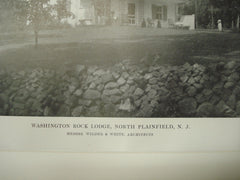Washington Rock Lodge, North Plainfield, NJ, 1915, Wilder and White