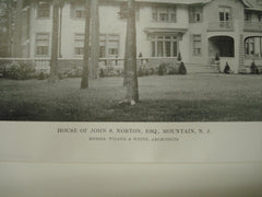 House of John S. Norton, Mountain, NJ, 1915, Wilder and White