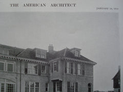 Concrete House of Mr. F.L. Colby , Detroit, MI, 1912, Mr. Albert Kahn, Mr. Ernest Wilby
