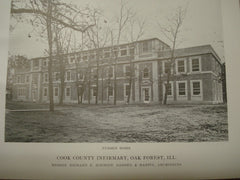 Cook County Infirmary, Lake Forest, IL, 1915, Schmidt, Garden and Martin