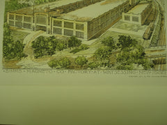 Simms Magneto Co. Factory , Watessing, NJ, 1911, Eugene Schoen