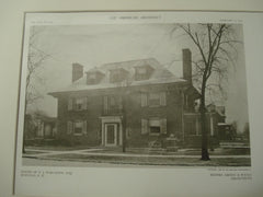 House of E. J. Baralow, Buffalo, NY, 1909, Green and Wicks