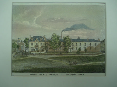 Iowa State Prison, Madison, IA, 1875, Unknown