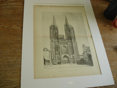 Cathedral, Coutances, France, EUR, 1892, Unknown