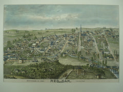 View of the South of Red Oak, Iowa, Red Oak, IA, 1875, Unknown