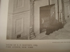 House of E. F. Whitney, Esq., New York, NY, 1909, Messrs. Richardson, Barott & Richardson