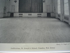 Auditorium in St. Joseph's School , Camden, NJ, 1930, Henry D. Dagit & Sons
