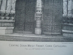 Centre Door, West Front of the Cork Cathedral , Cork, Ireland, EUR, 1890, Wm. Burges