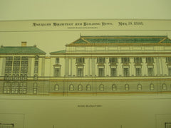 Competitive Plan for the Free Public Library, Newark, NJ, 1898, J.M.A. Darrach