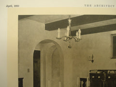 Dining Room in the Residence of Ossain P. Ward , Louisville, KY, 1930, Ossain P. Ward