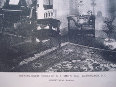 Drawing-Room in the House of B.F. Smith, Esq. , Washington, DC, 1896, Robert Head