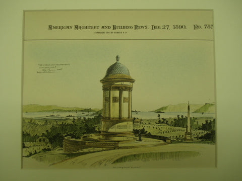 Charles Crocker Monument , Oakland, CA, 1890, Arthur Page Brown