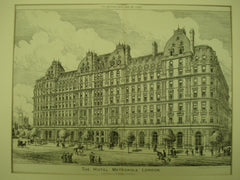 Hotel Metropole , London, England, UK, 1883, F. & H. Francis & J. E. Saunders