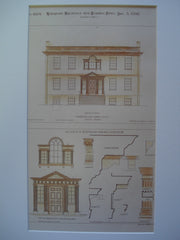 Details of the Van Rensselaer Manor House , Albany, NY, 1892, Measured and Drawn by Gilbert F. Crump
