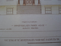 Details of the Van Rensselaer Manor House , Albany, NY, 1892, Measured and Drawn by Gilbert F. Crump
