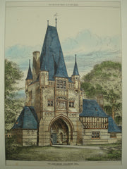 Gate-House at Eccleston Hall , Eccleston, England, UK, 1883, John Douglas