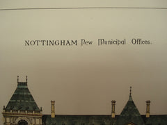 New Municipal Offices , Nottingham, England, UK, 1883, Geo. Corson