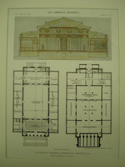 Second Prize Design for the Confederate Memorial Competition , Richmond, VA, 1911, Hewitt & Brown