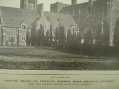 West Side of the Graduate College and Cleveland Memorial Tower at Princeton University , Princeton, NJ, 1913, Cram, Goodhue & Ferguson