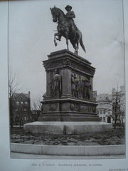 Equestrian Monuments of Gen. J.A. Logan & Gen. W.S. Hancock, Washington , DC, 1906, Franklin Simmons & H.J. Ellicott, [Sculptors]