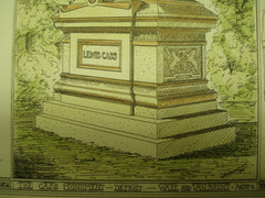 Cass Monument , Detroit, MI, 1876, Ware and Van Brunt