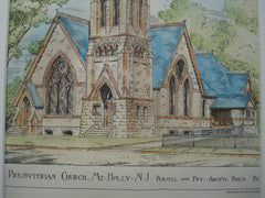 Presbyterian Church , Mount Holly, NJ, 1886, Pursell and Fry