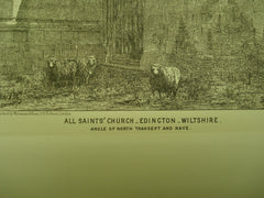 All Saints' Church , Edington, Wiltshire, UK, 1872, Unknown