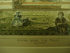 Dining Room Fire Place , 1877, B. J. Talbert