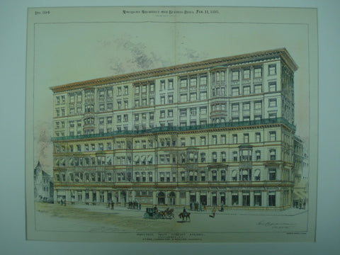 Industrial Trust Company Building , Providence, RI, 1893, Stone, Carpenter, & Willson
