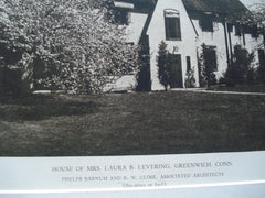 House of Mrs. Laura B. Levering, Greenwich, CT, 1927, Phelps Barnum and B.W. Close