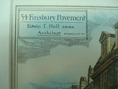54 Finsbury Pavement in Islington, London, England, UK, 1883, Edwin T. Hall