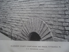 Allegheny County Court-House and Prison , Pittsburgh, PA, 1895, H.H. Richardson