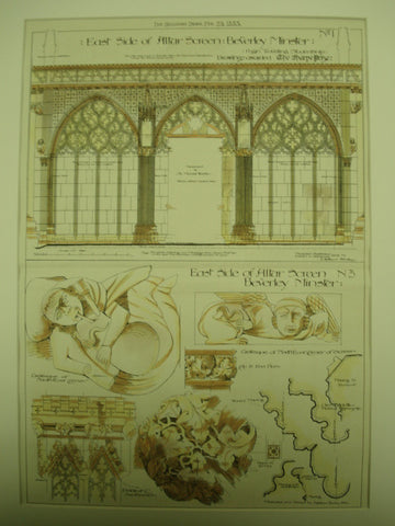 Altar Screen for the Beverley Minster, Beverley, East Yorkshire, England, UK, 1883, J. Gibbons Sankey