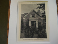 Men's Entrance, Locker Room and Grille, Yountakah Country Club, Nutley, NJ, 1927, Clifford C. Wendehack