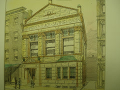 Hopkins Place Savings Bank , Baltimore, MD, 1893, Baldwin & Pennington