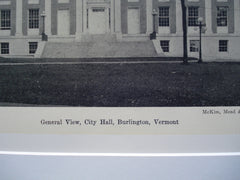City Hall , Burlington, VT, 1930, McKim , Mead and White