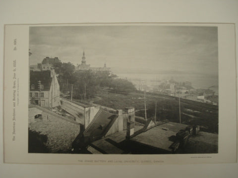 Grand Battery and Laval University , Quebec, CAN, 1888, Unknown