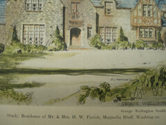 Residence of Mr. & Mrs. H. W. Parish , Magnolia Bluff, WA, 1930, George Wellington Stoddard