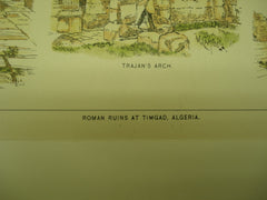 Roman Ruins , Timgad, Algeria, AFR, 1897, Unknown