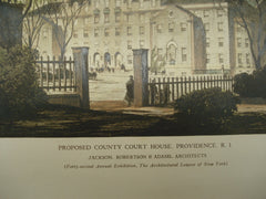 Proposed County Court House , Providence, RI, 1927, Jackson, Robertson & Adams
