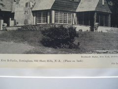 Residence of Kirk McFarlin, Nottingham , Short Hills, NJ, 1926, Berhardt Muller