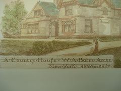 A Country House , New York, NY, 1879, W. A. Bates