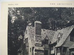 W. J. Hawkins House, Montclair, NJ, 1926, Clifford C. Wendehack