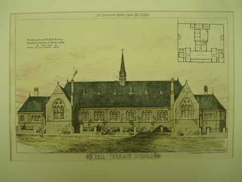 Bell Terrace Board School , Newcastle-upon-Tyne, England, UK, 1880, Oliver & Leeson