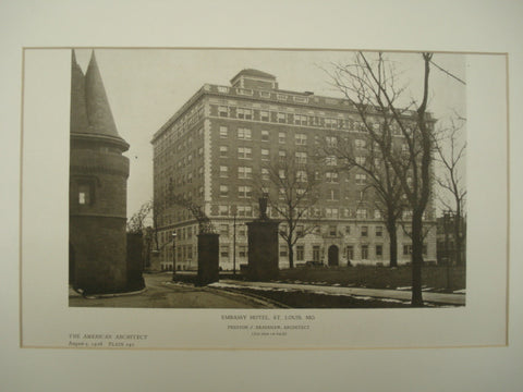 Embassy Hotel , St. Louis, MO, 1926, Preston J. Bradshaw