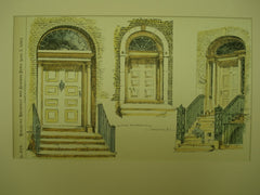 Old Doorways , Trenton, NJ, 1891, Unknown