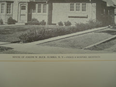 House of Joseph W. Buck , Elmira, NY, 1926, Pierce & Bickford